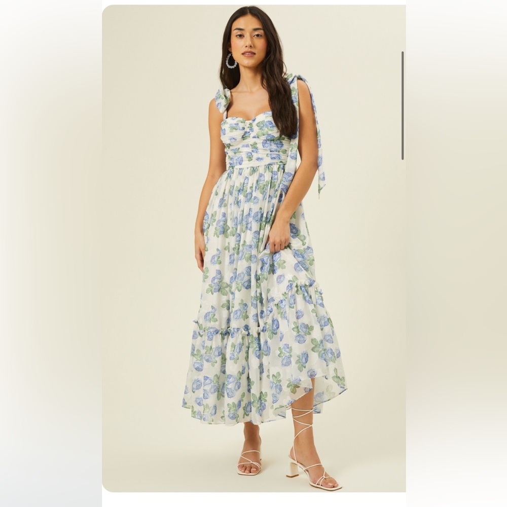 Aria Ruched Maxi Dress Altar'd State